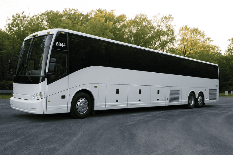 exterior of Clearwater Coach Bus Service coach bus