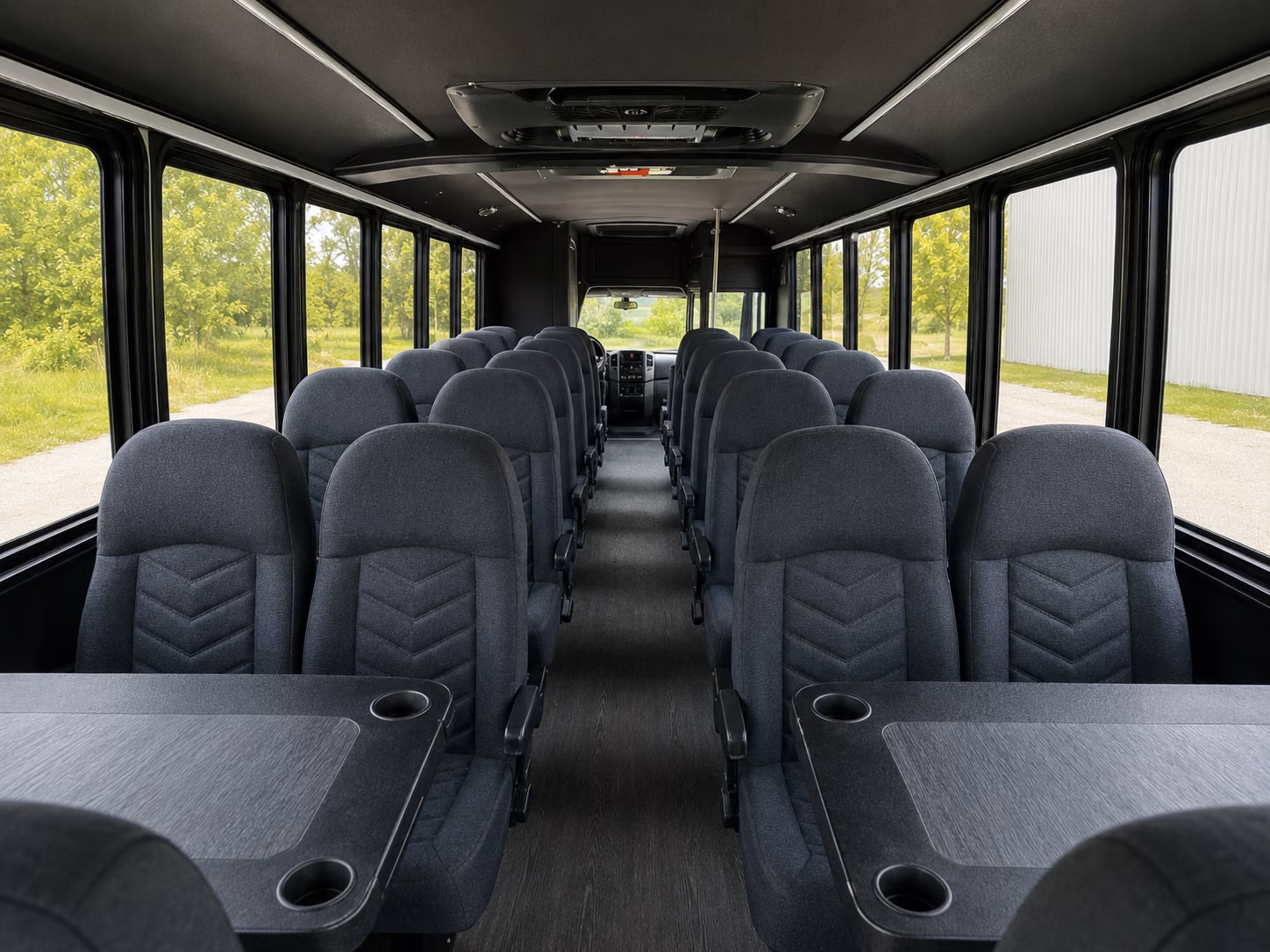 clearwater 15 passenger minibus inside