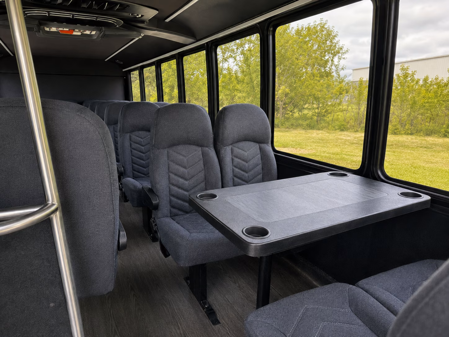 clearwater 15 passenger minibus interior