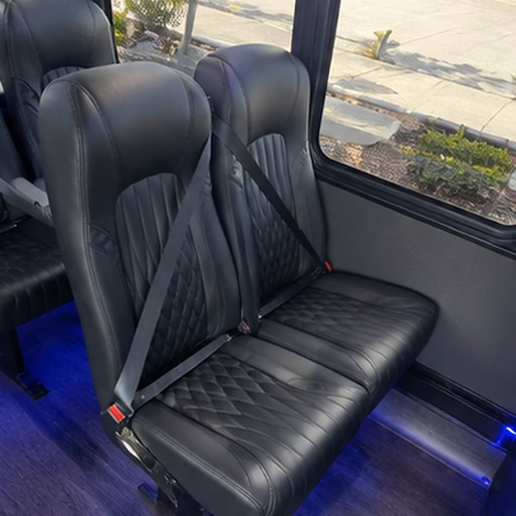 clearwater 25 passenger minibus inside