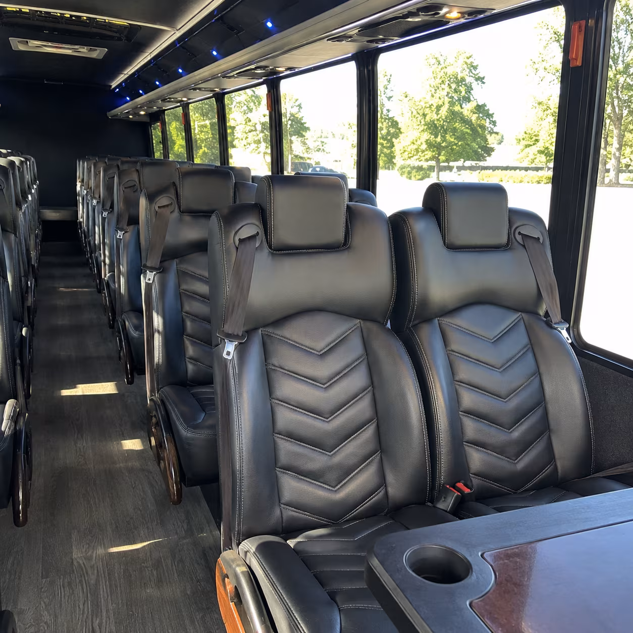 clearwater 30 passenger minibus inside